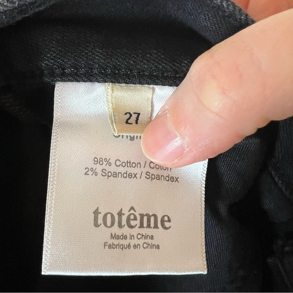 Toteme Black Original Jeans Size 27 - Picture 8 of 8